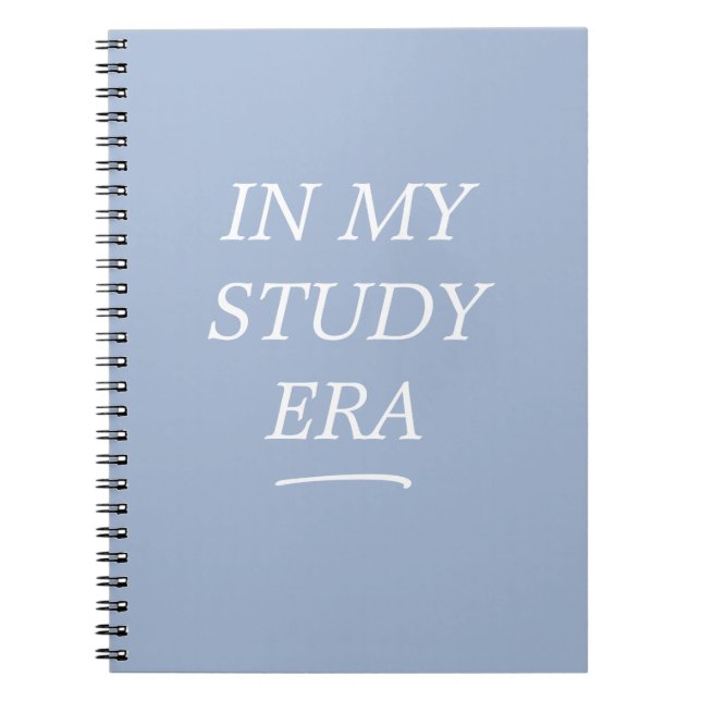 Cahier Spirale Bleu De Mon Ère D'étude (Devant)