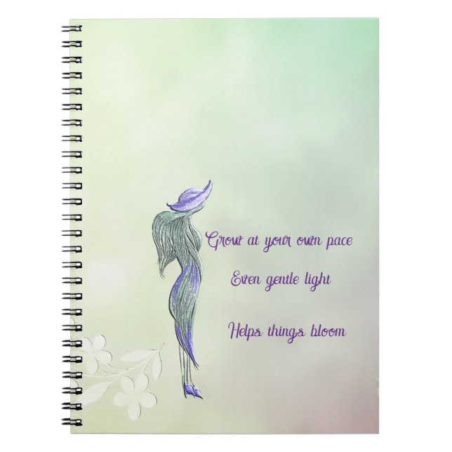 Cahier spiralé calme raffiné (Devant)