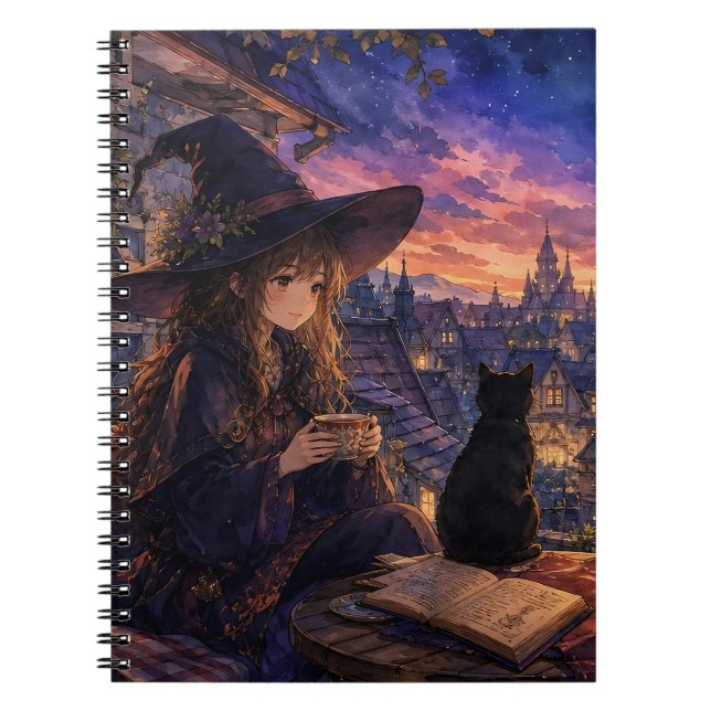 Cahier Spirale de la Soirée Sorcière Cosy (Devant)