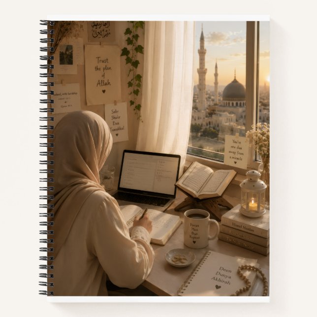 Cahier spiralé Deen & Dunya Islamique (Devant)
