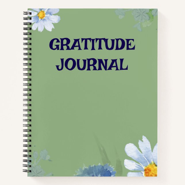 Cahier Spirale Élégant | Journal Ligné Minimaliste (Devant)