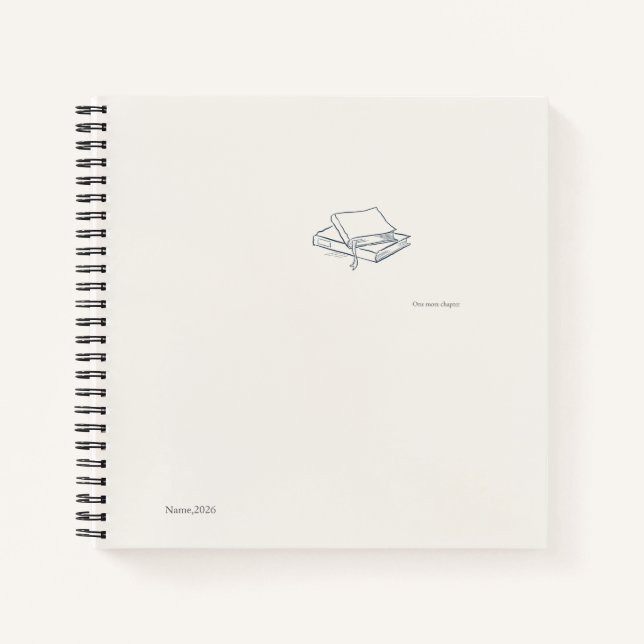 Cahier spirale / Esthétique littéraire introverti (Devant)