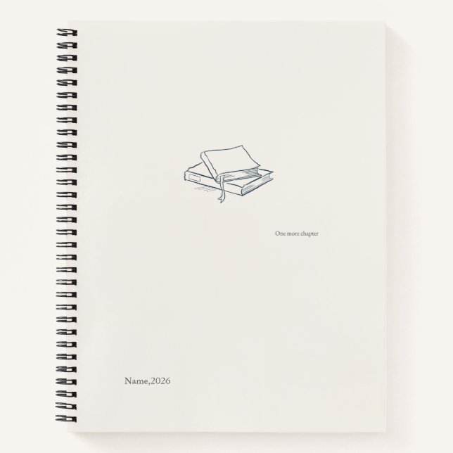 Cahier spirale / Esthétique littéraire introverti (Devant)