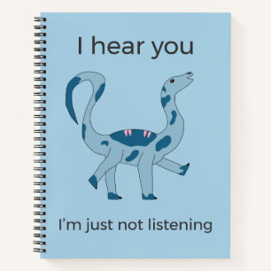 Cahier spiralé Foghorn Dino "Je vous entends" Meme
