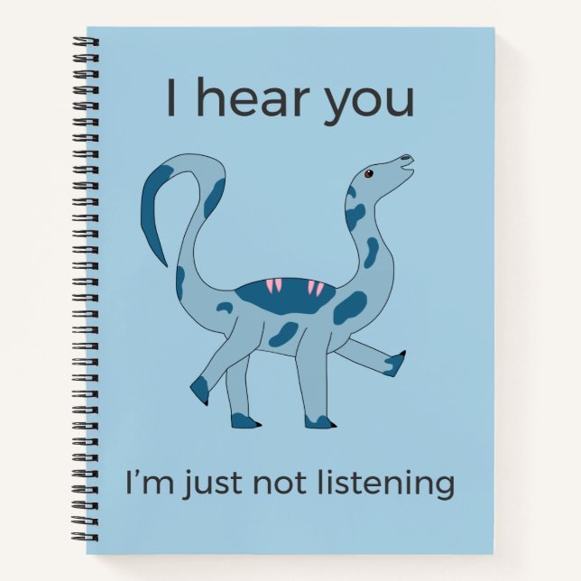 Cahier spiralé Foghorn Dino "Je vous entends" Meme (Devant)
