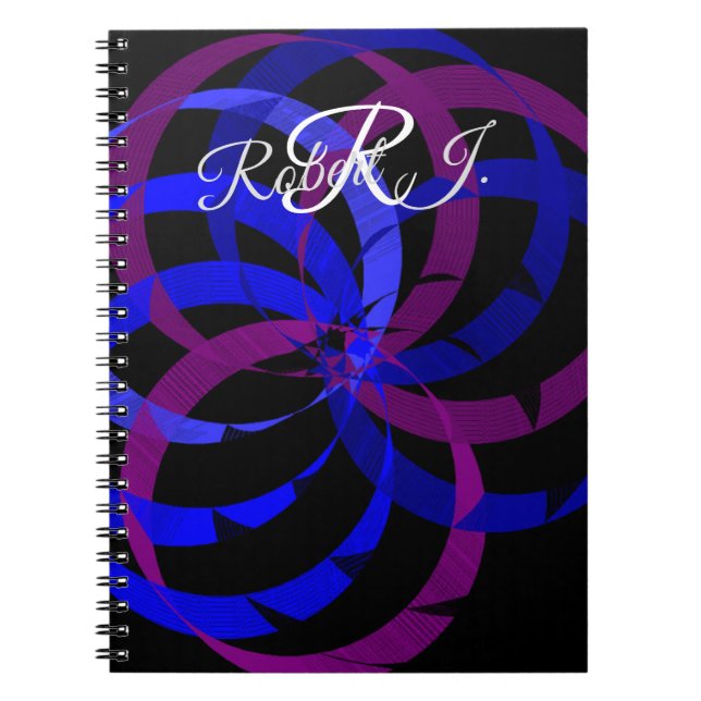Cahier Spirale Géométrique Mélange de Baies (Devant)