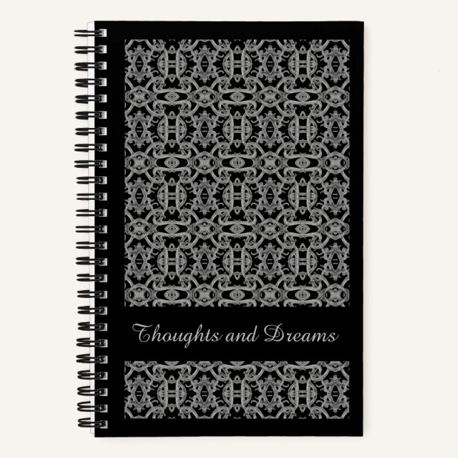 Cahier Spirale GOTHIC 5.5x8.5 / Noir (Recto)