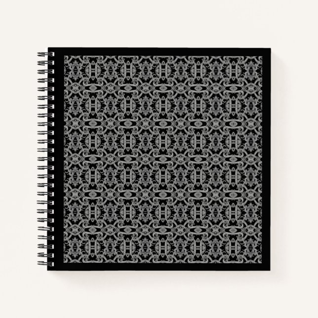 Cahier Spirale GOTHIC 8,5x8,5 / Noir (Devant)
