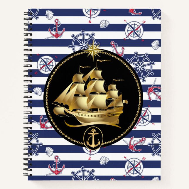 Cahier spiralé grand voilier (Devant)