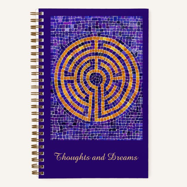 Cahier Spirale LABYRINTHE MOSAÏQUE 5,5x8,5 (Recto)