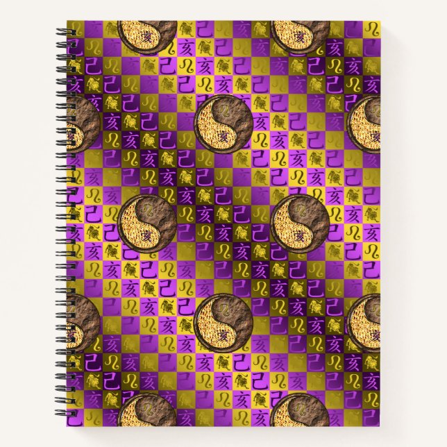 Cahier Spirale Lion & Terre Sanglier (Devant)