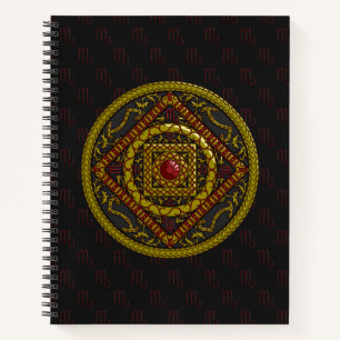 Cahier spiralé Mandala Scorpion