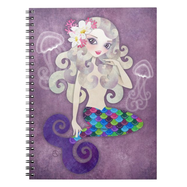 Cahier spiralé Mermaid Améthyste (Devant)