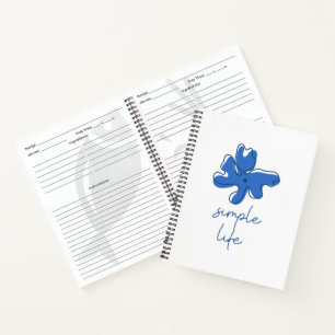Cahier spiralé minimalisme vie simple