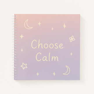 Cahier spiralé minimaliste esthétique