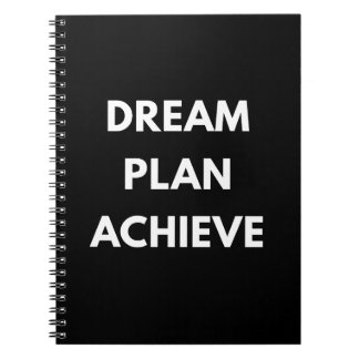 Cahier spiralé motivationnel Rêver Planifier Réuss
