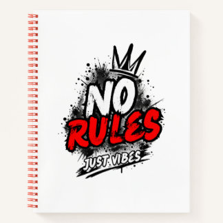 Cahier Spirale No Rules Just Vibes