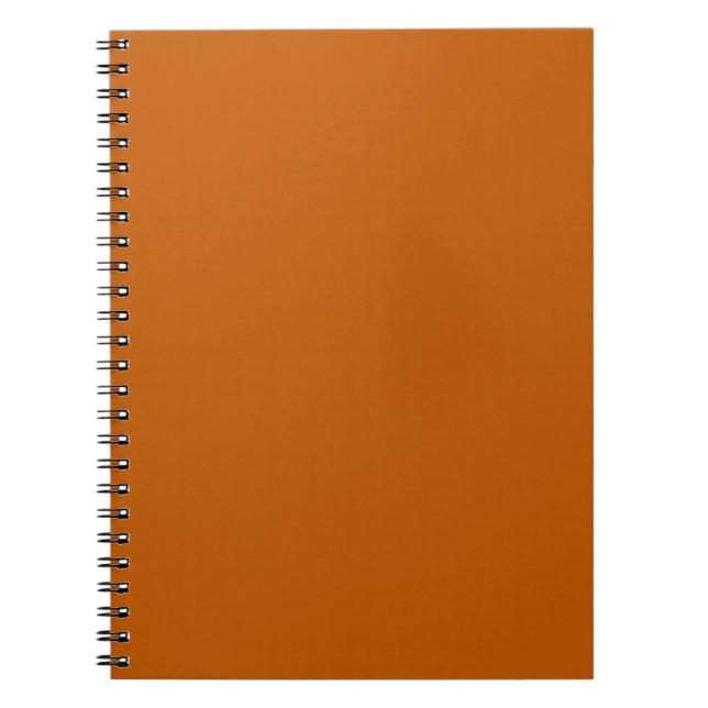 Cahier spiralé orange brûlé (Devant)