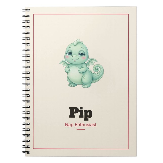 Cahier spiralé Pip le Dragon (Devant)