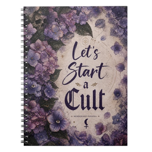 Cahier spiralé pour démarrer une secte (Devant)