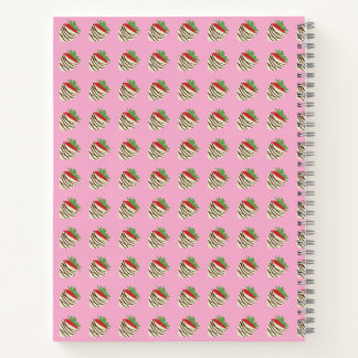 Cahier spiralé recouvert de chocolat blanc