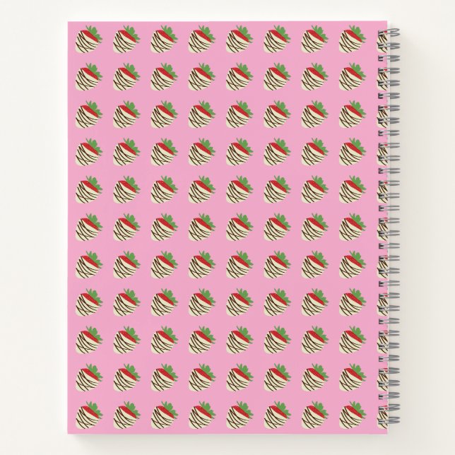 Cahier spiralé recouvert de chocolat blanc (Dos)