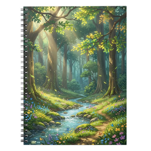 Cahier spiralé Ruisseau de la Forêt Enchantée (Devant)