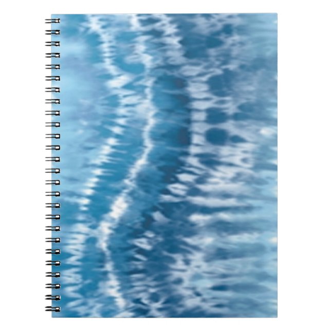 Cahier Spirale Tie Dye Bleu (Devant)