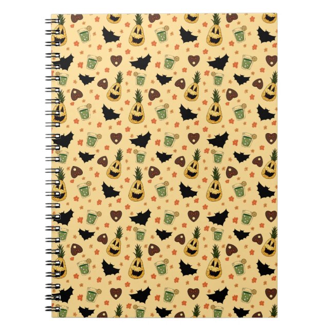 Cahier spiralé tropical effrayant (Devant)