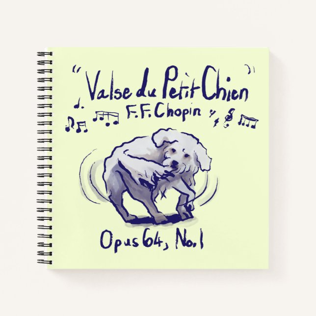 Cahier spiralé Valse Minute de Chopin (Devant)