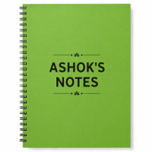 Cahier spiralé vert | Journal et notes quotidienne