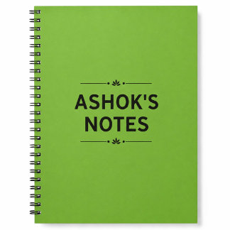 Cahier spiralé vert | Journal et notes quotidienne