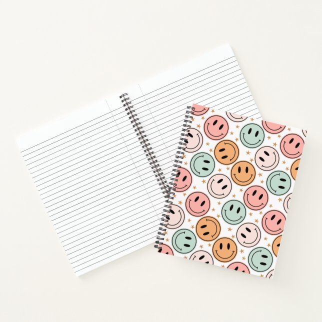 Cahier spiralé Visage Sourire Heureux (Intérieur)