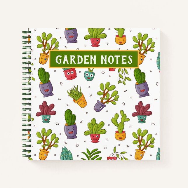 Cahier Succulente, Cactus, Désert (Devant)