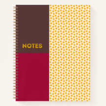 Cahier Sunburst Mocha Crimson Gold - S