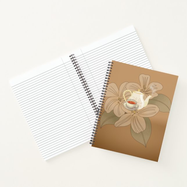 Cahier Thé et Feuilles de Thé (Intérieur)