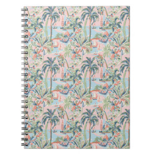 Cahier Toile Palmier Rose, Impression Scénique Tro