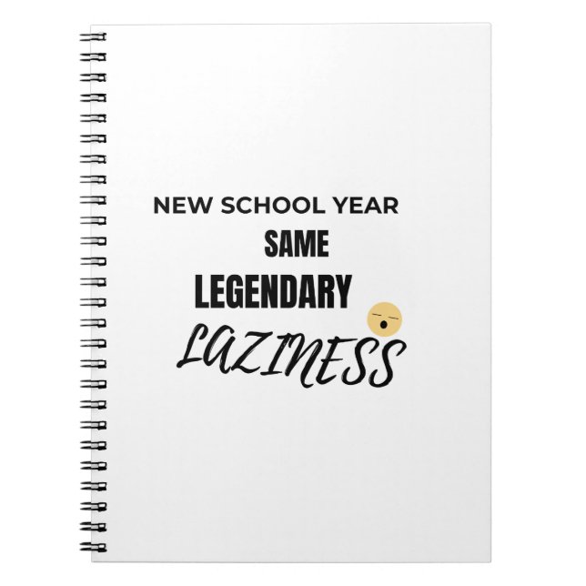 Cahier Trop Paresseux pour Se Concentrer (Devant)