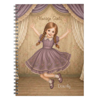 Cahier Vintage Girls avec Dorothy - Saut Excité