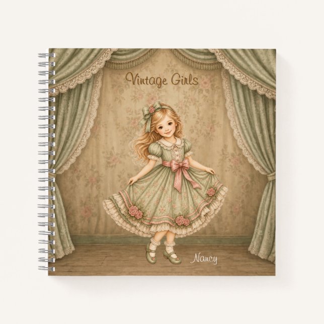 Cahier Vintage Girls avec Nancy (Devant)