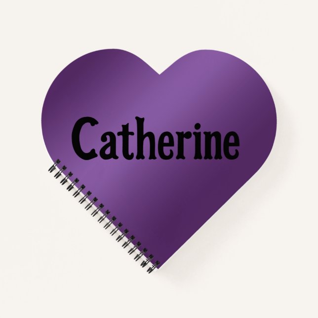 Cahier Violet Catherine Heart (Devant)