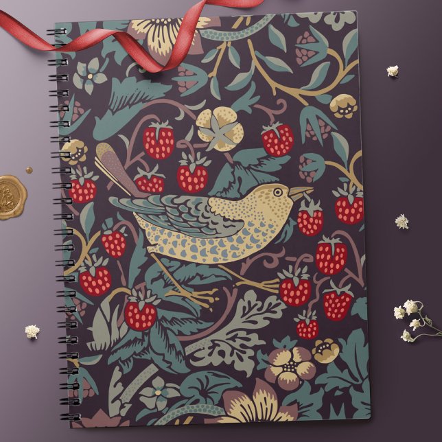 Cahier William Morris Strawberry Thief (Créateur téléchargé)