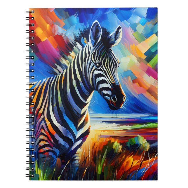 Cahier Zèbre d'Esprit Coloré (Devant)
