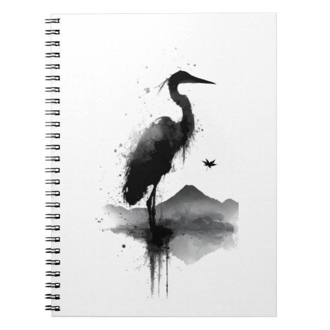 Cahier Zen Grue Sumi-e Japonais (Devant)