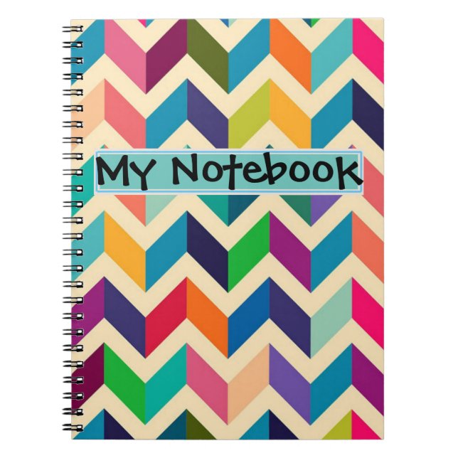 Cahier - Zigzag multicolore (Devant)