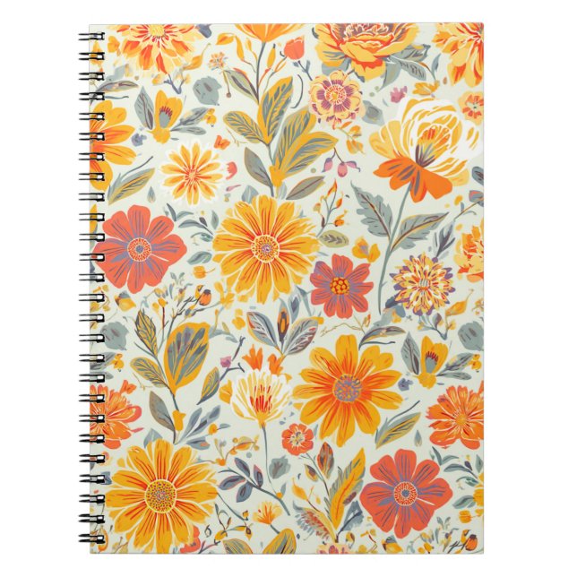 Cahiers à motif floral (Devant)
