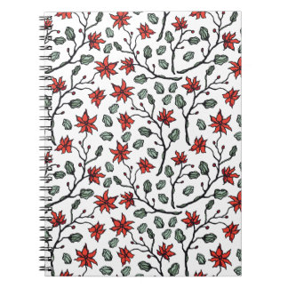 Cahiers à spirale floraux pour les preneurs de not