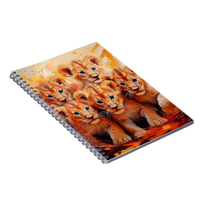 Cahiers - Cinq Lionceaux Illustrations (Côté Droit)