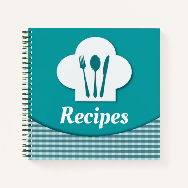 Cahiers de recettes Chapeau et ustensiles de chef (Devant)