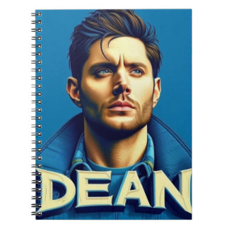Cahiers Dean sur fond bleu